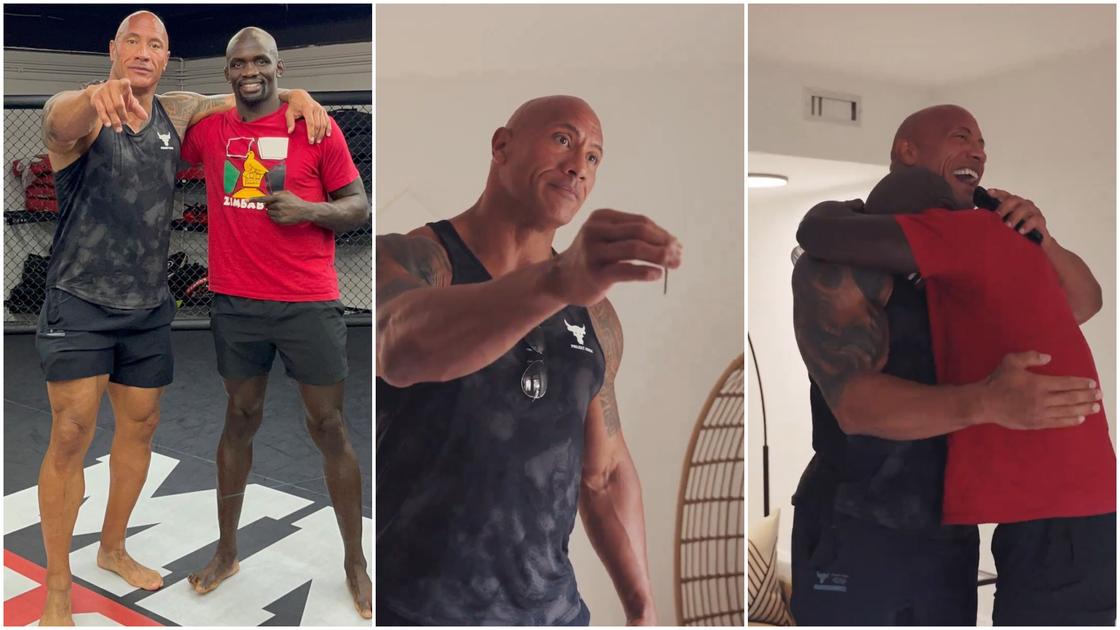 Dwayne ‘The Rock’ Johnson Surprises UFC Fighter Themba Gorimbo With New(02)